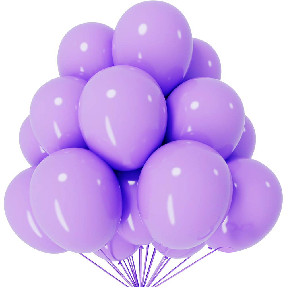 Decor Lighting Pack - Jasnofioletowe lateksowe balony 5-100 sztuk/opakowanie 12