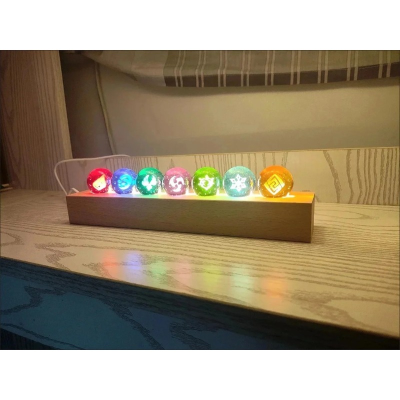 Elements Lighting Decor - Figurka Kryształowa Kula z Gry Genshin