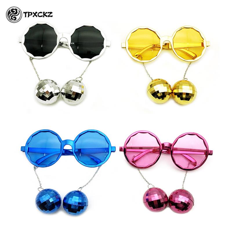 Disco Ball Mirror - Disco wisiorek kula lustrzana okulary dla