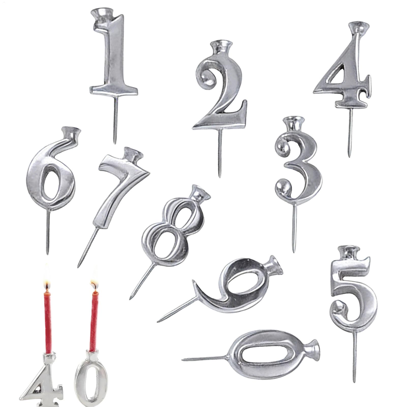 Candle Holder Set - Zestaw wielokrotnego użytku świeczek urodzinowych z