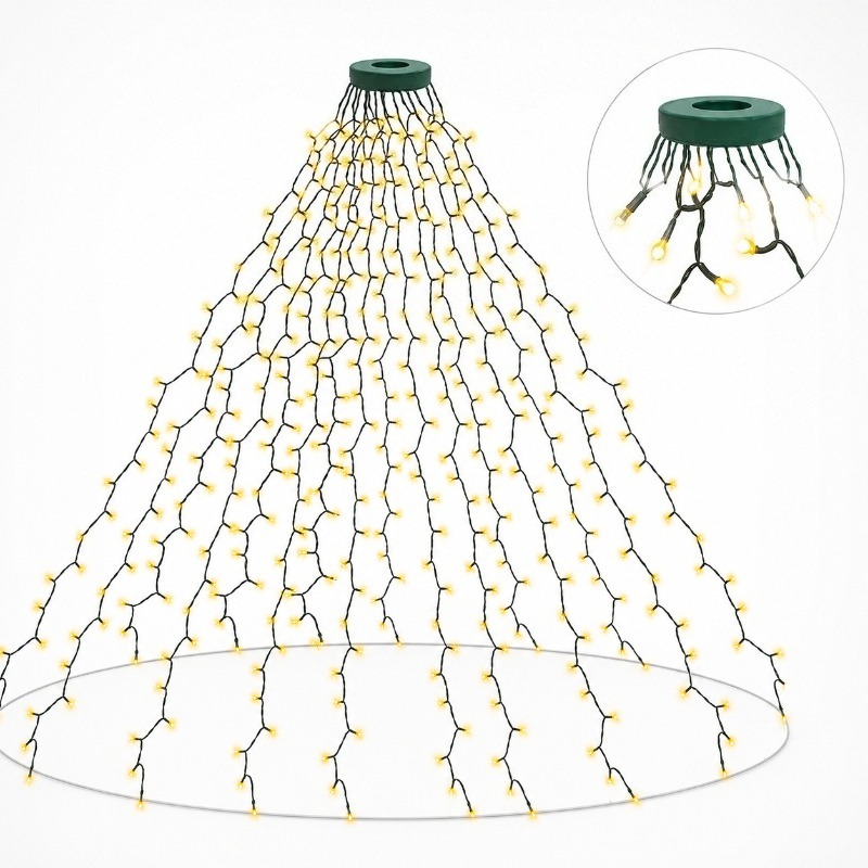 Lighting Tree Decor - Wodoodporne lampki LED USB, 8 trybów