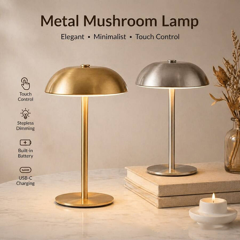 Mushroom Table Lamp - Urocza lampka stołowa w kształcie grzybka,