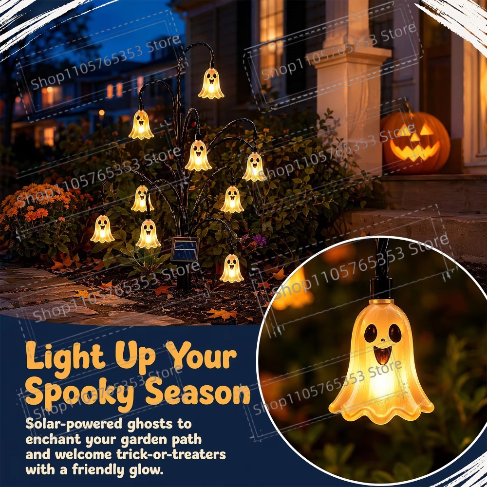 Lighting Tree Decor - Halloweenowa lampa solarna na paliku do