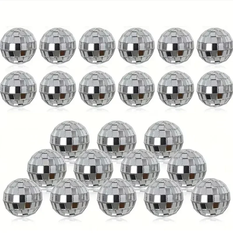 Disco Ball Mirror - 12/24 szt. Dekoracyjne, odblaskowe kulki, kulki
