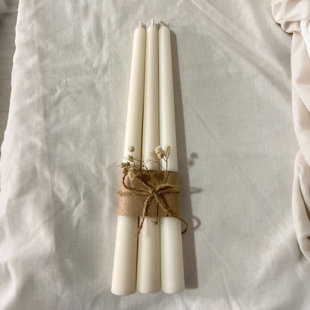 Candle Holder Set - Prosta Stożkowa Kolumna Akrylowa Forma DIY