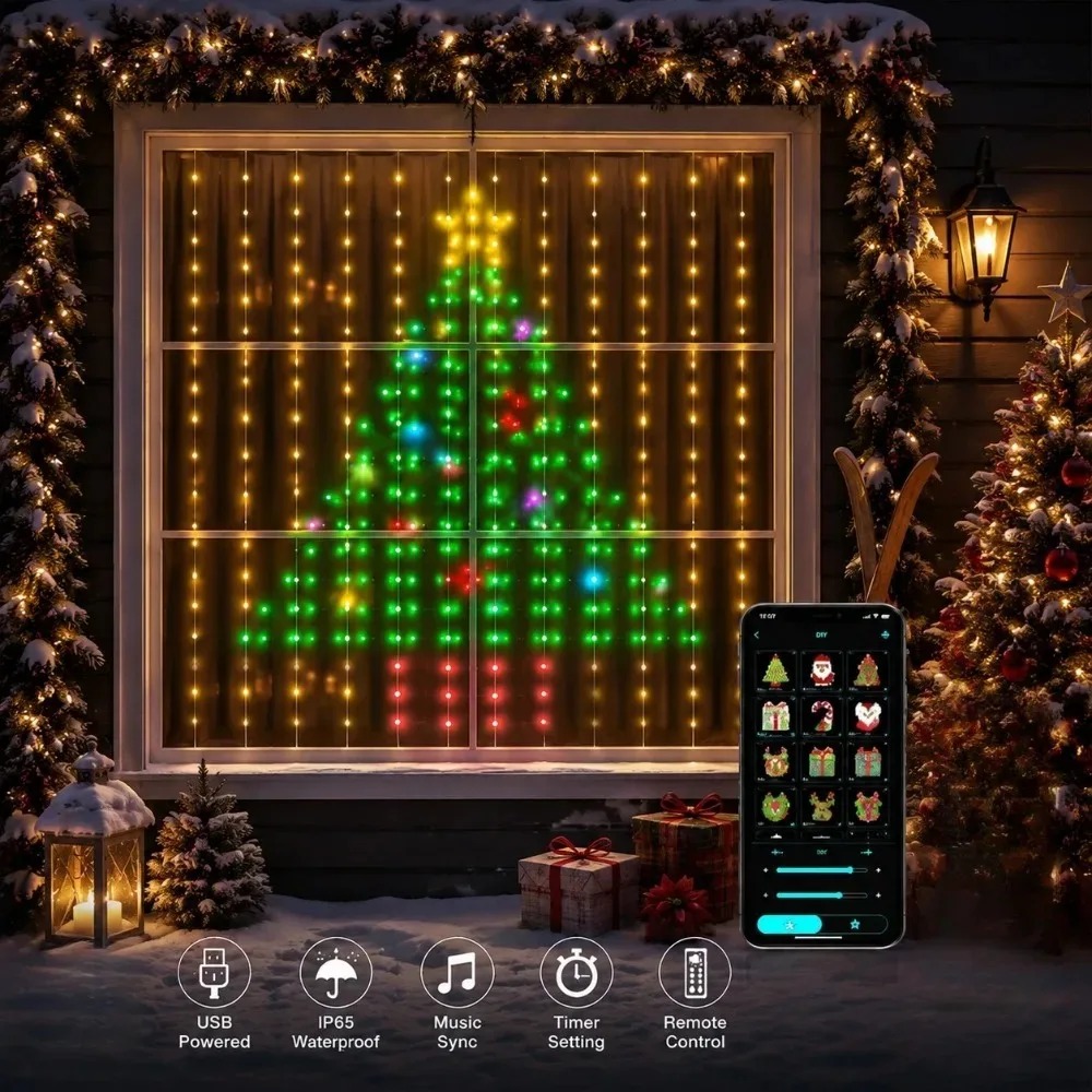 Świąteczne lampki LED w formie – Lighting Decoration For Home recenzja i cena