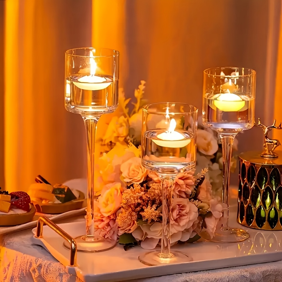 Zestaw 3 szt. przezroczystych  – Candle Holder Set recenzja i cena