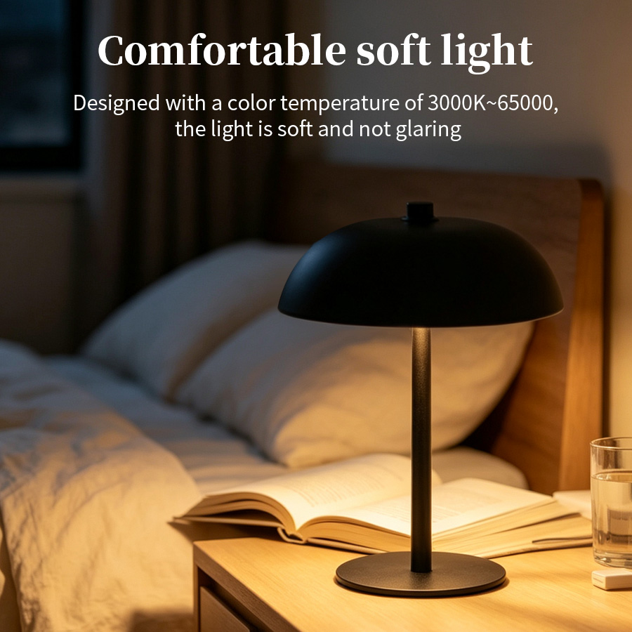 Bezprzewodowa lampka biurkowa  – Mushroom Table Lamp recenzja i cena