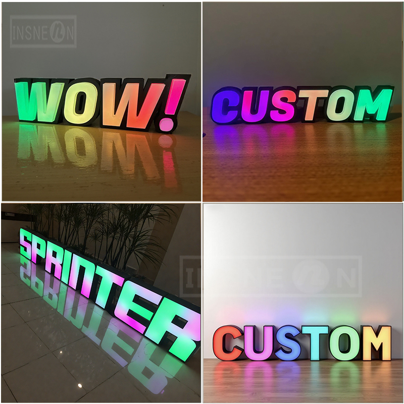 Niestandardowy znak LED RGB, d – Up Lighting Decor recenzja i cena