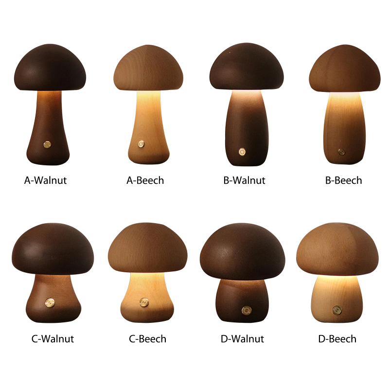 Śliczna lampka nocna LED Mushr – Mushroom Table Lamp recenzja i cena