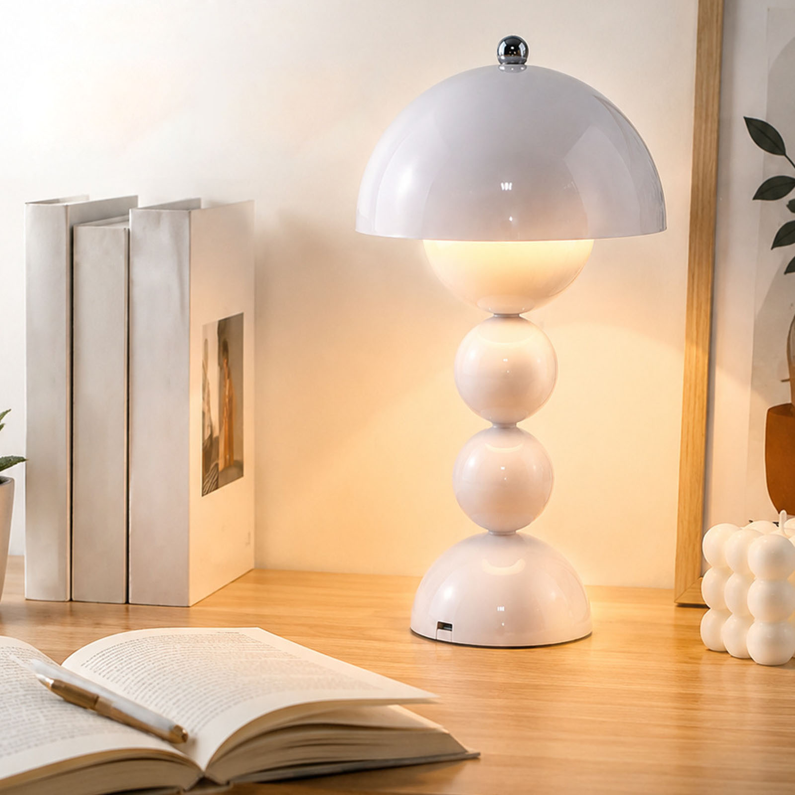 Retro lampa stołowa LED w kszt – Mushroom Table Lamp recenzja i cena