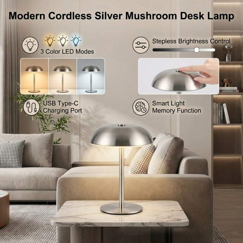 Urocza lampka stołowa w kształ – Mushroom Table Lamp recenzja i cena