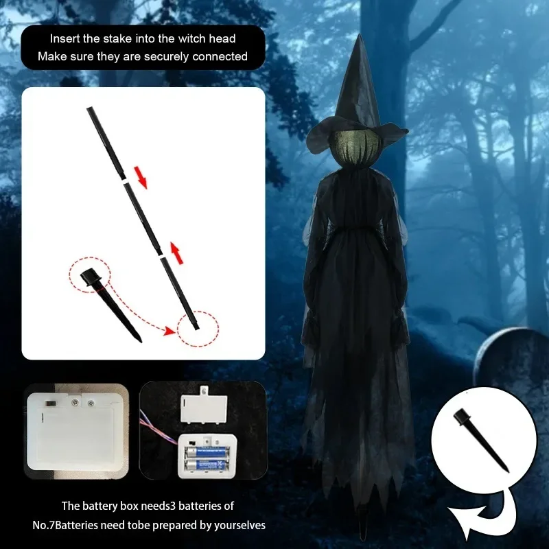 Dekoracja Halloween: Wiedźma t – Up Lighting Decor recenzja i cena