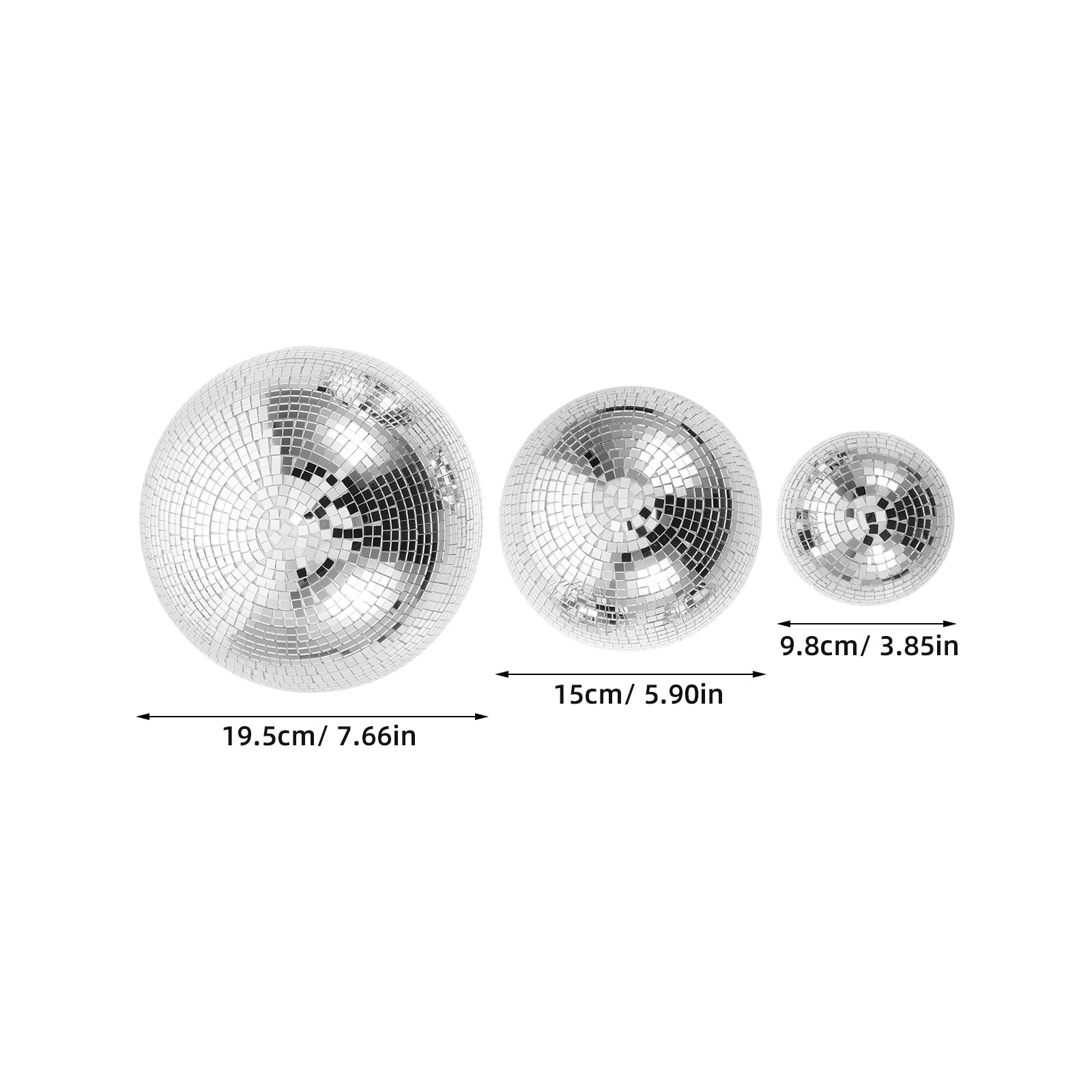3 szt. lustrzanych kul dyskote – Disco Ball Mirror recenzja i cena