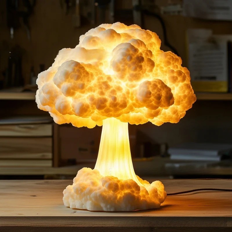 Lampa biurkowa z żywicy w kszt – Mushroom Table Lamp recenzja i cena